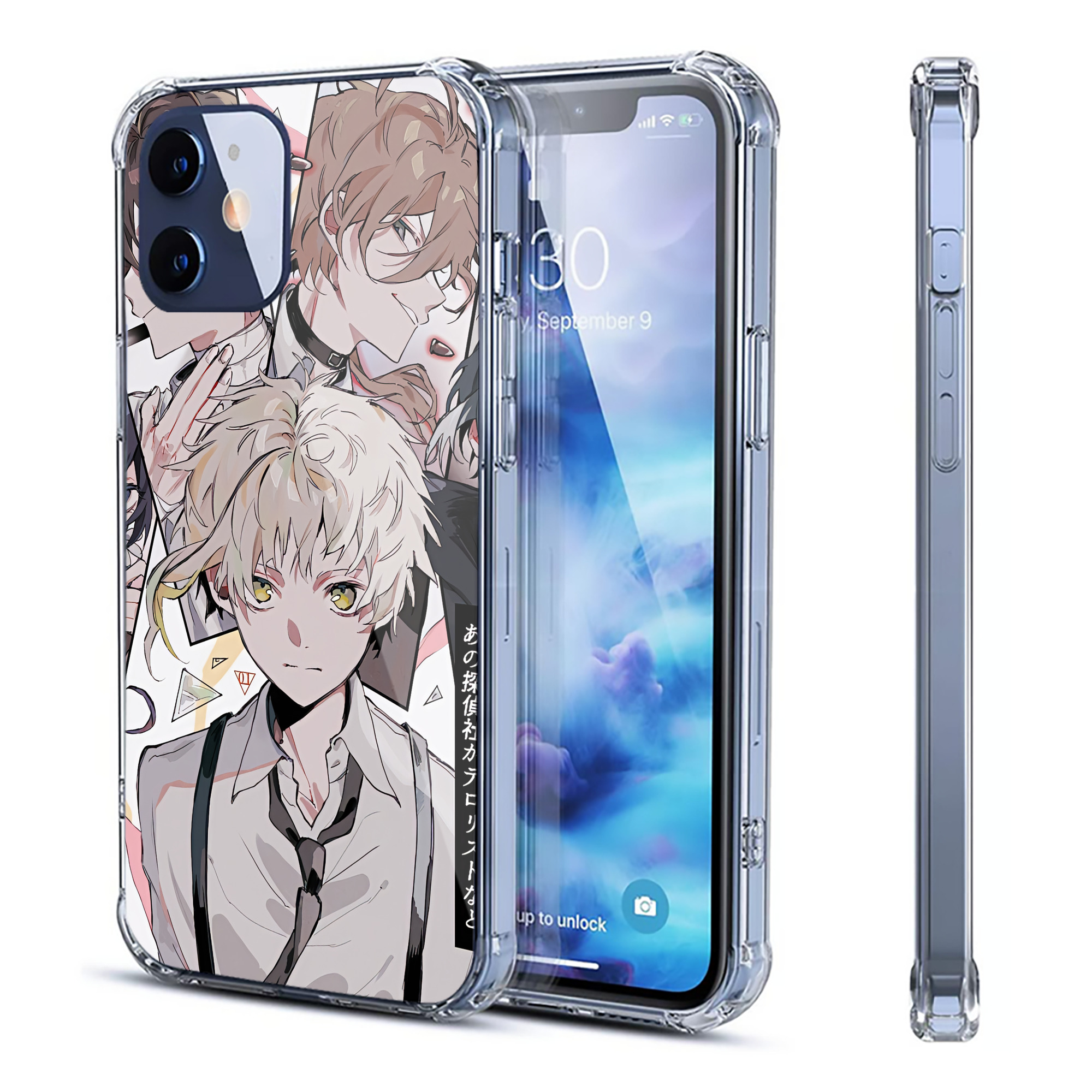 （画像用） 文豪ストレイドッグス Bungo Stray Dogs 【iPhone 12シリーズ対応】透明スマホケース（クリアソフトケース）